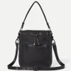 New F/Ce.® Drawstring Bag In Black Cordura Men Accessories.