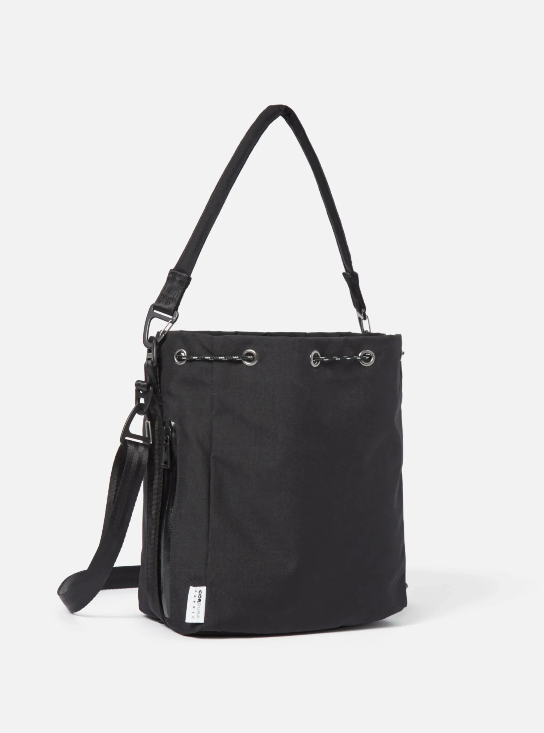 New F/Ce.® Drawstring Bag In Black Cordura Men Accessories.