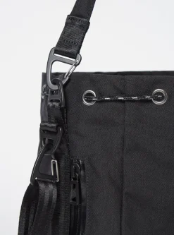 New F/Ce.® Drawstring Bag In Black Cordura Men Accessories.