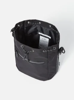 New F/Ce.® Drawstring Bag In Black Cordura Men Accessories.