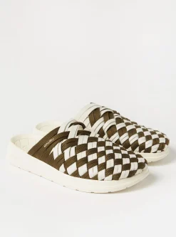 Cheap Malibu Colony Classic In Olive/White Nylon Men Footwear.
