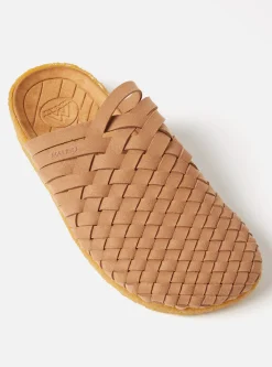 Cheap Malibu Colony Classic Sandal In Walnut/Tan Vegan Leather/Crepe Men Footwear.