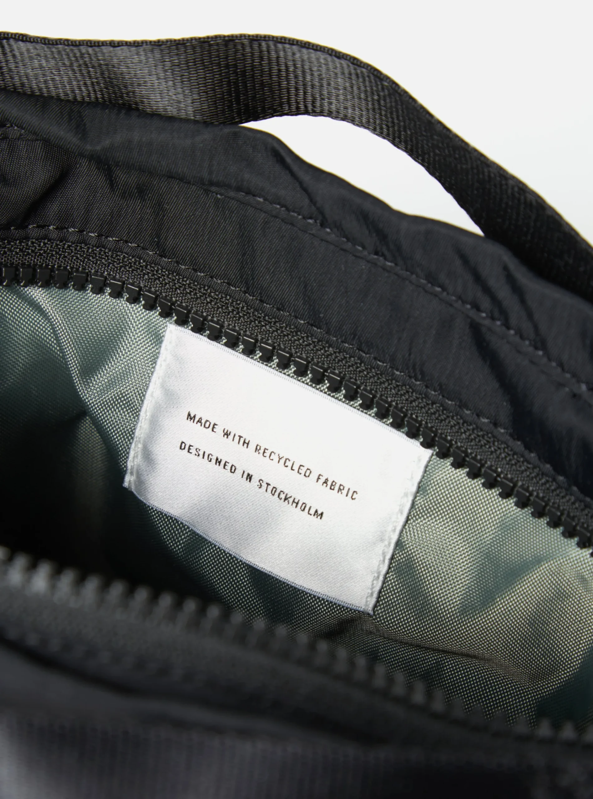 Hot Sandqvist 'Stevie' Crossbody Bag In Black Recycled Nylon Men Accessories.