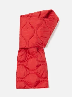 Fashion Taion By F/Ce. Packable Down Scarf In Red Nylon Ripstop/Duck Down Men Accessories.
