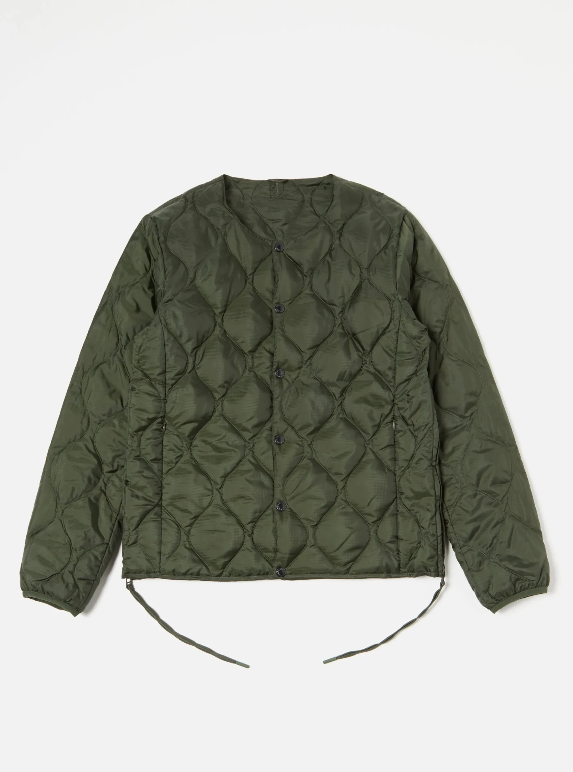 New Taion By F/Ce. Packable Inner Down Jacket In Olive Nylon Ripstop/Duck Down Men Coats & Outerwear.