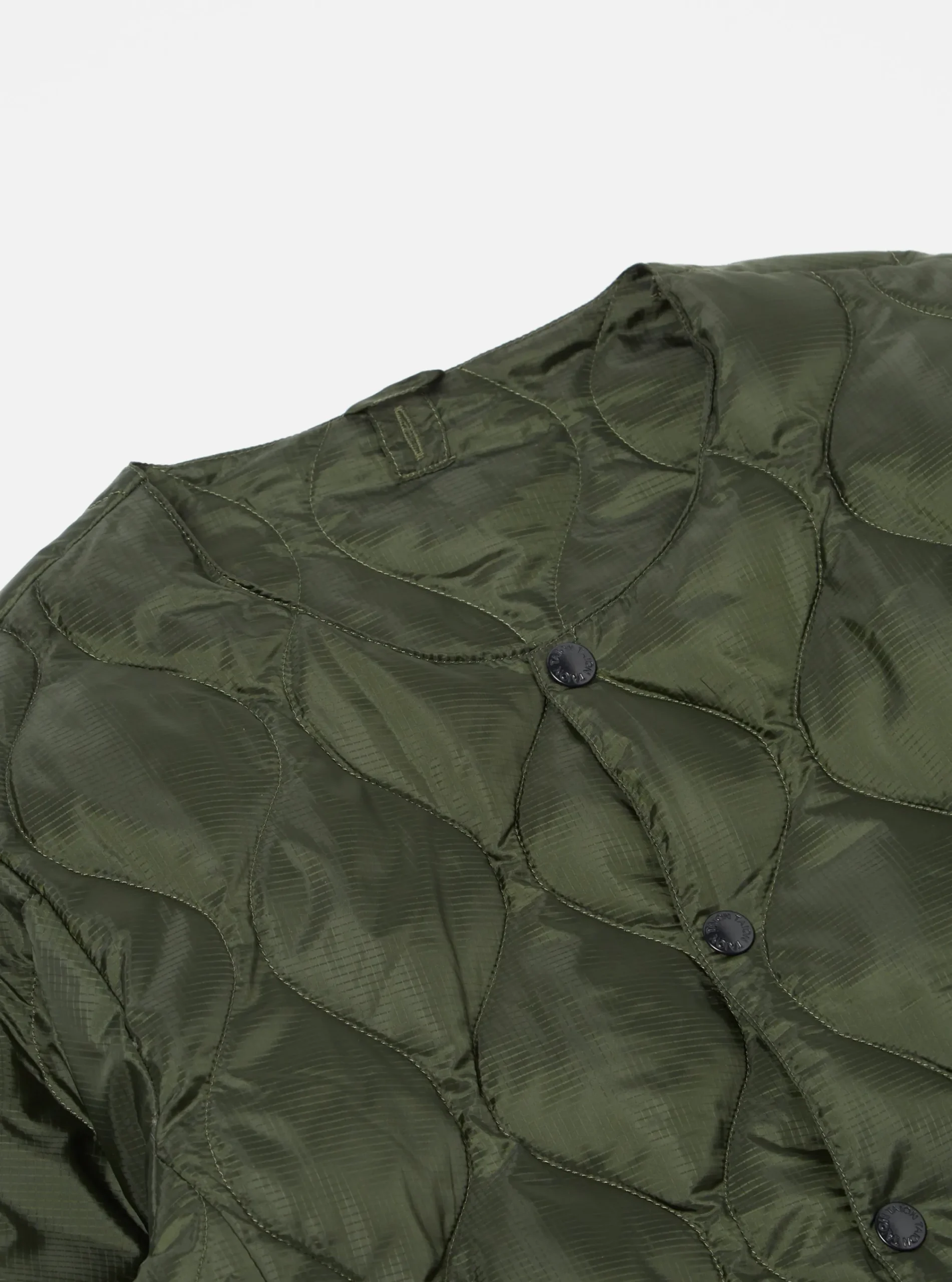 New Taion By F/Ce. Packable Inner Down Jacket In Olive Nylon Ripstop/Duck Down Men Coats & Outerwear.
