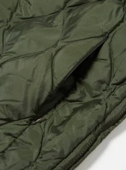 New Taion By F/Ce. Packable Inner Down Jacket In Olive Nylon Ripstop/Duck Down Men Coats & Outerwear.