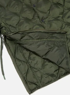 New Taion By F/Ce. Packable Inner Down Jacket In Olive Nylon Ripstop/Duck Down Men Coats & Outerwear.