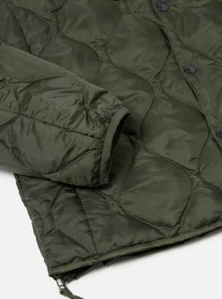 New Taion By F/Ce. Packable Inner Down Jacket In Olive Nylon Ripstop/Duck Down Men Coats & Outerwear.
