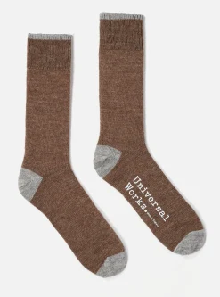 Shop Alpaca Sock In Brown Alpaca Wool Men Underwear & Socks.