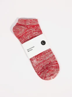New Ankle Slub Sock In Red Slub Knit Men Underwear & Socks.