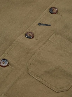Fashion Bakers Chore Jacket In Olive Nebraska Cotton Men Jackets.