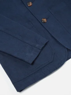 Flash Sale Bakers Chore Jacket In Navy Nebraska Cotton Men Jackets.