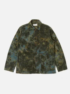 Best Bakers Jacket In Green Hand-Dyed Japanese Cord Men Jackets.