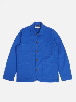 Cheap Bakers Jacket In Royal Blue Byron Twill Men Jackets.