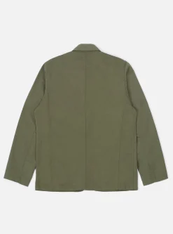 Best Sale Bakers Jacket In Light Olive Twill Men Jackets.