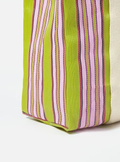 Cheap Beach Bag In Multi Stripe Weave Men Accessories.