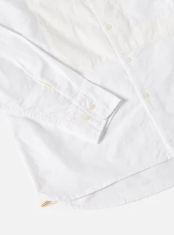 Cheap Bib Front Shirt In White Oxford/Cord Mix Men Shirts.
