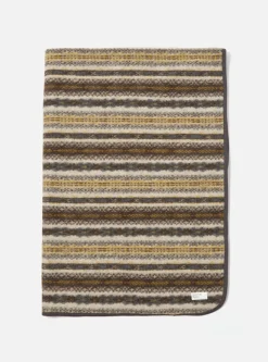 Hot Blanket In Fairisle Mix Wool Fleece Men Accessories.