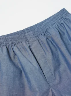 Best Boxer Short In Light Indigo Chambray Men Underwear & Socks.