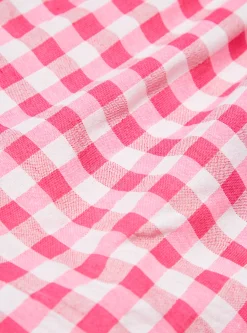 Hot Boxer Short In Pink Checked Seersucker Men Underwear & Socks.