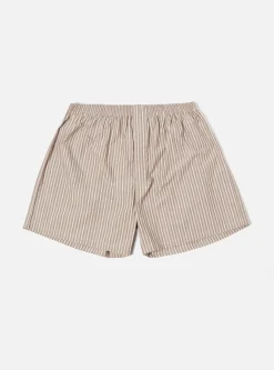 Best Boxer Short In Brown Shibuya Stripe Men Nightwear.