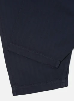 Best Braga Pant Ii In Navy Italian Herringbone Cotton Men Trousers.