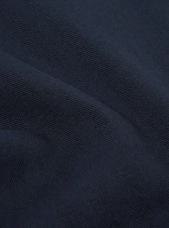 Best Braga Pant Ii In Navy Italian Herringbone Cotton Men Trousers.