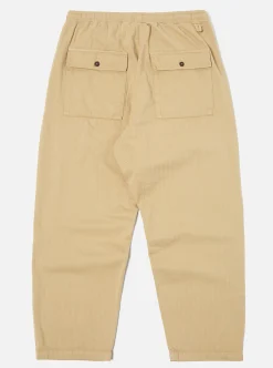 Flash Sale Braga Pant In Sand Italian Herringbone Cotton Men Trousers.