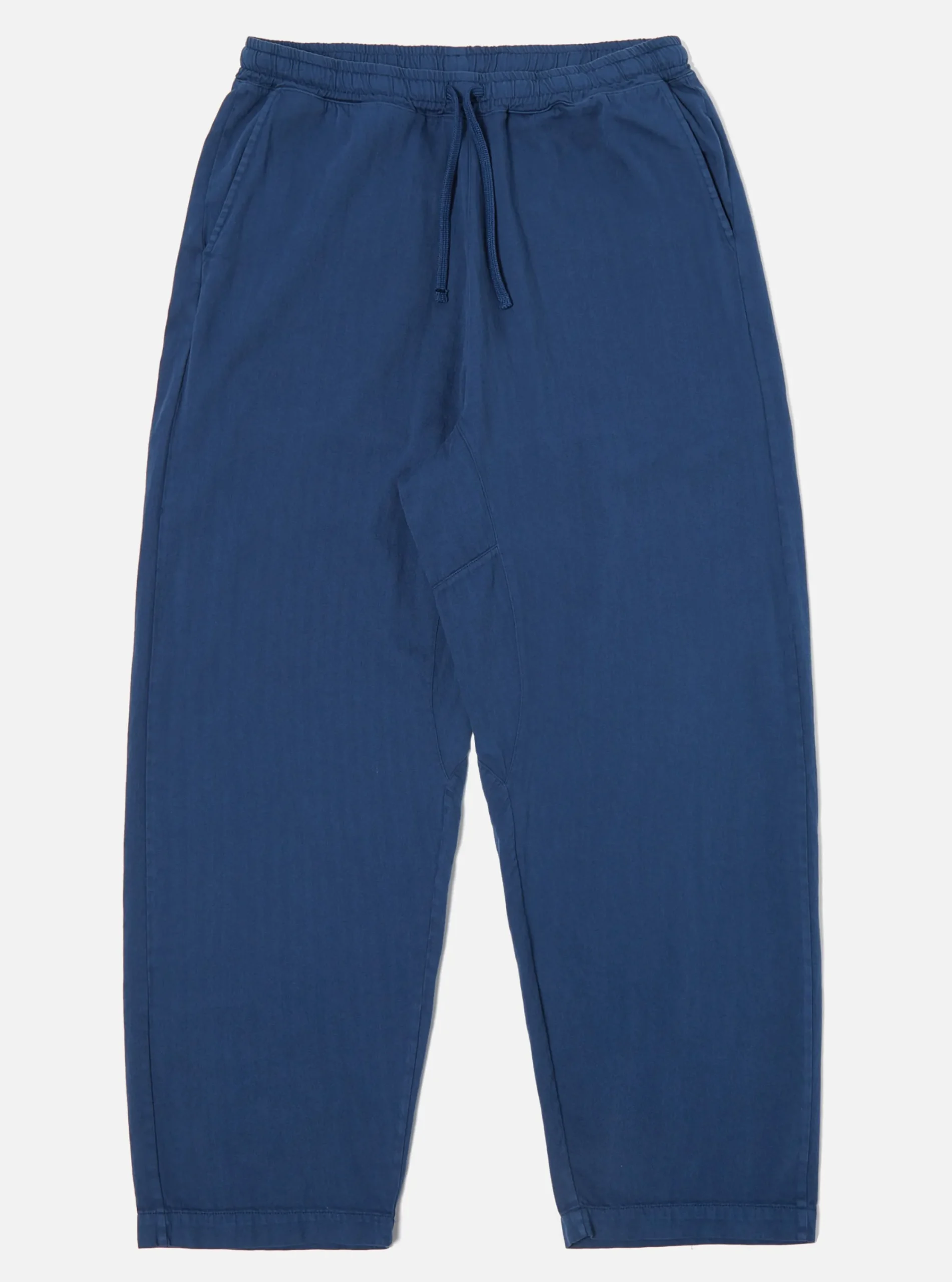 Cheap Braga Pant In Washed Navy Italian Herringbone Cotton Men Trousers.
