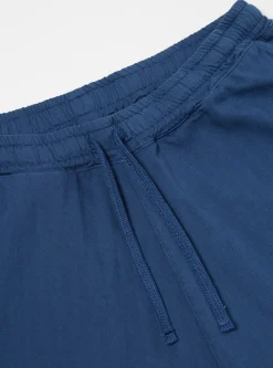 Cheap Braga Pant In Washed Navy Italian Herringbone Cotton Men Trousers.