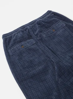 Fashion Braga Pant In Navy Houndstooth Cord Men Trousers.