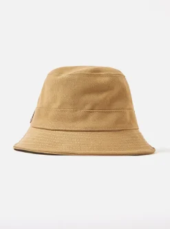 Shop Bucket Hat In Khaki Canvas Men Accessories.