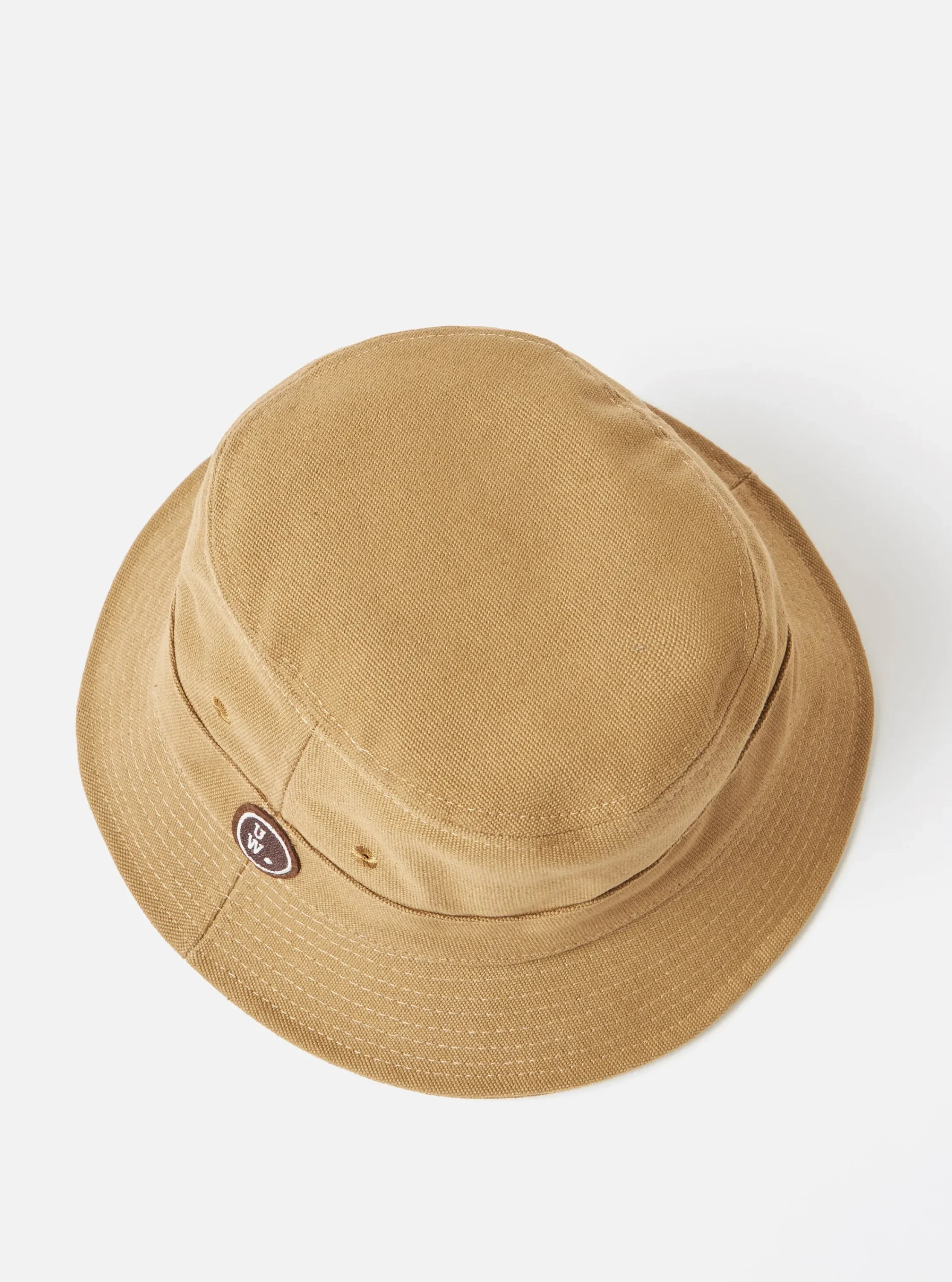 Shop Bucket Hat In Khaki Canvas Men Accessories.