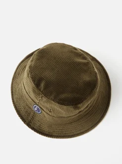 Sale Bucket Hat In Olive Brisbane Cord Men Accessories.