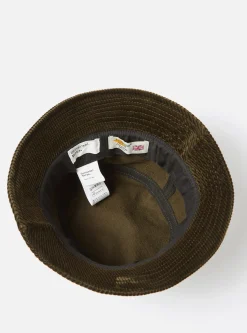 Sale Bucket Hat In Olive Brisbane Cord Men Accessories.