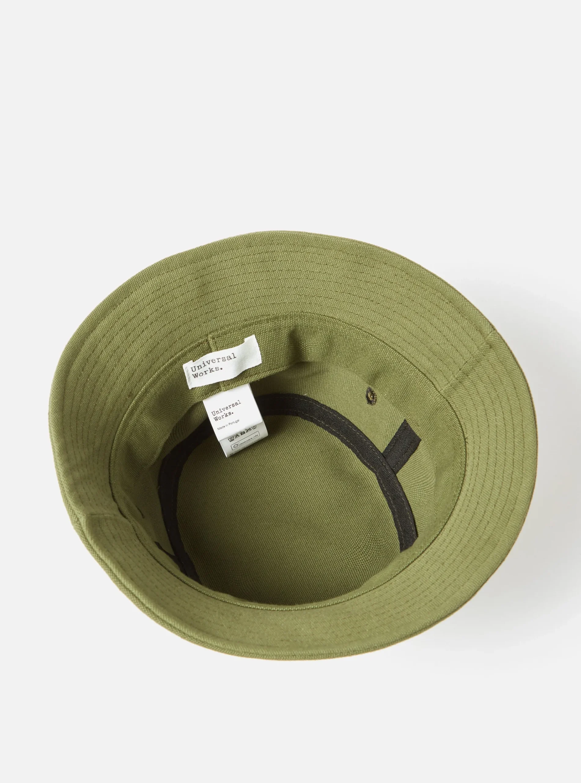 Discount Bucket Hat In Green Canvas Men Accessories.