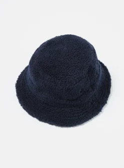 Sale Bucket Hat In Navy Mountain Fleece Men Accessories.