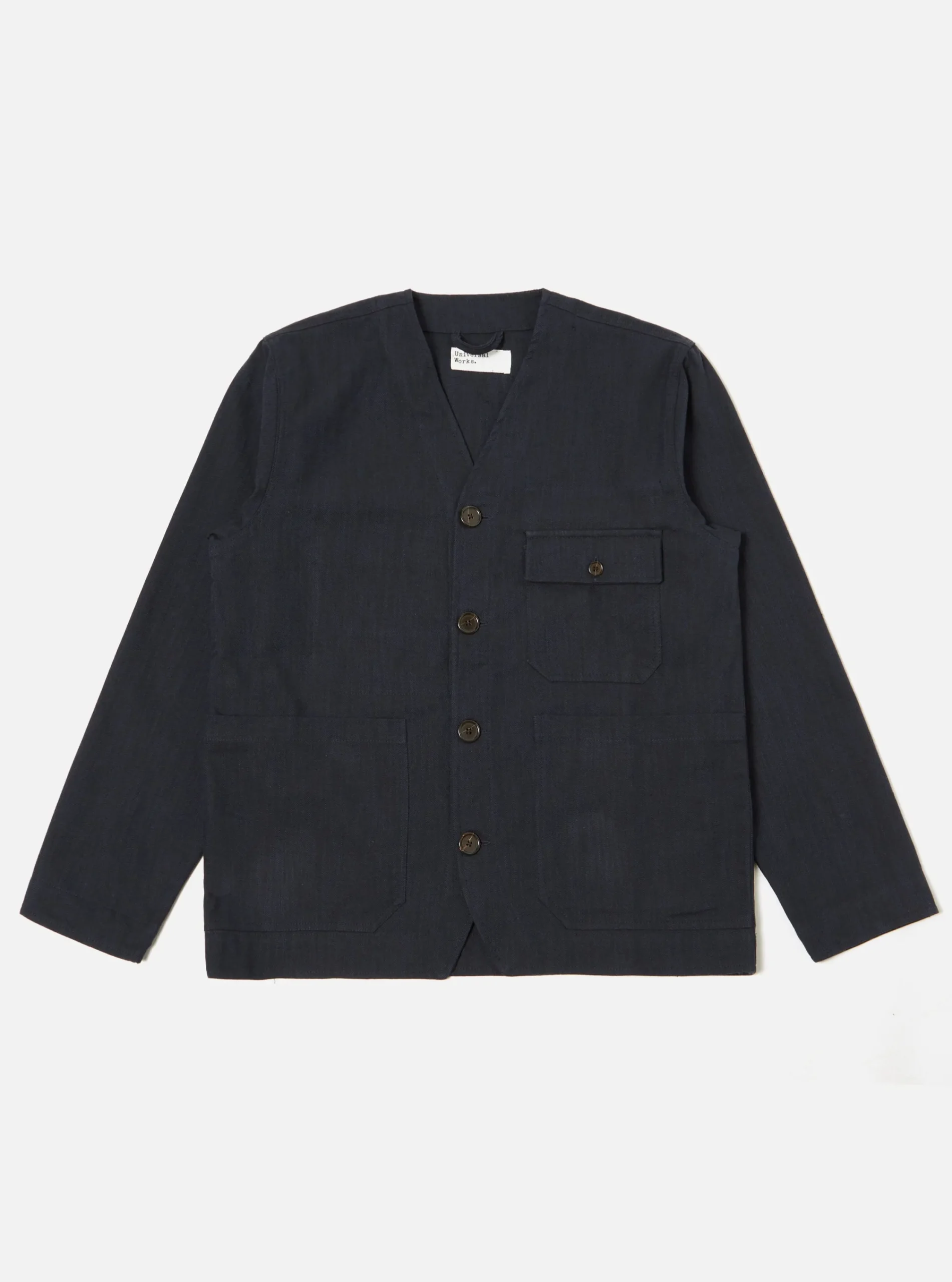 Clearance Cabin Jacket In Navy Kyo Cotton Men Jackets.