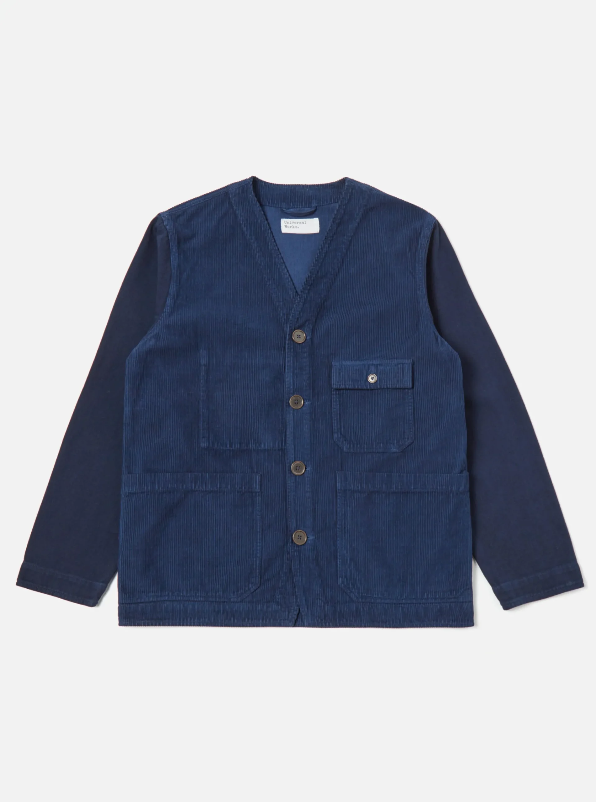 Store Cabin Jacket In Indigo Corduroy/Soft Twill Men Jackets.