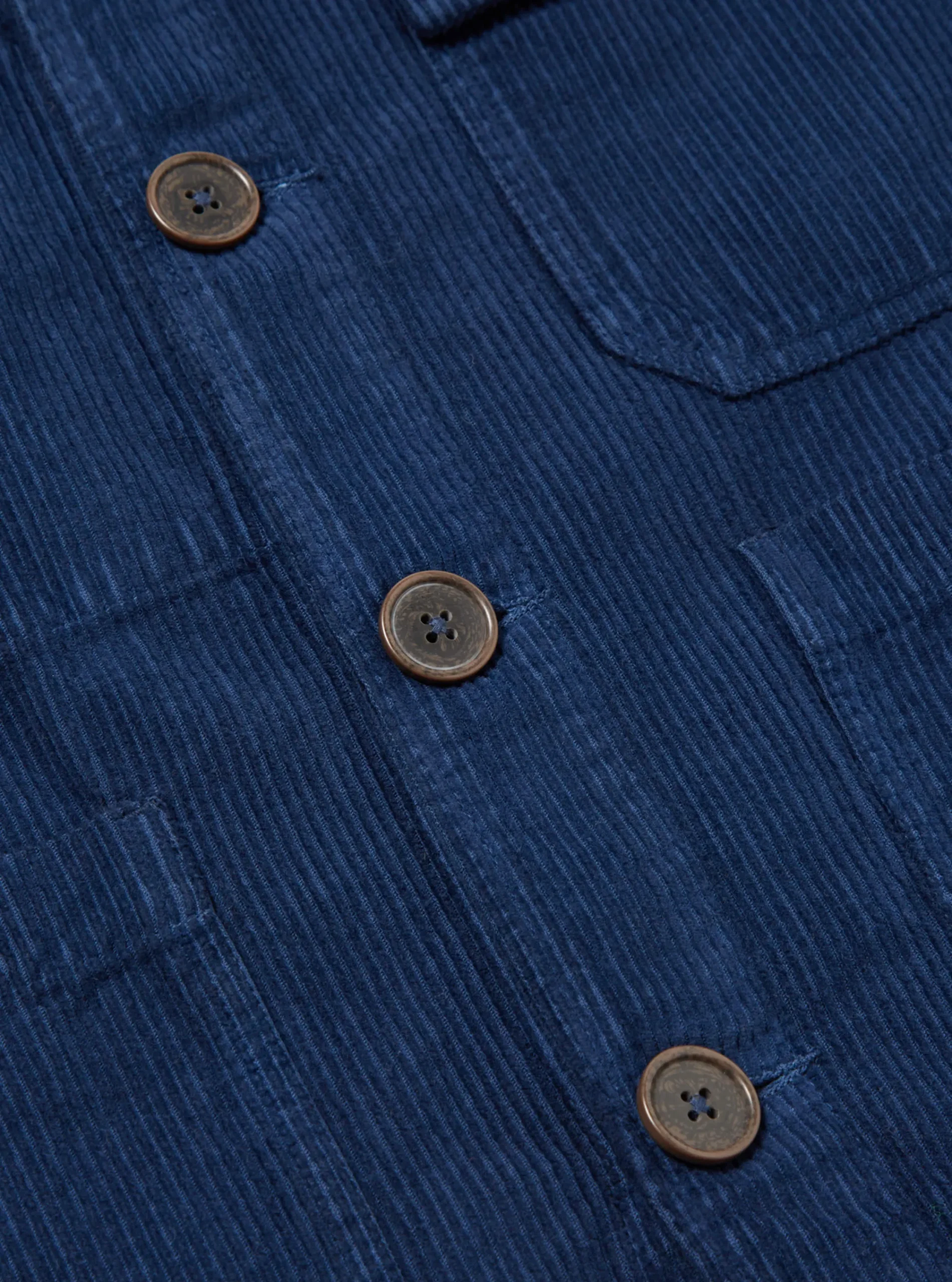 Store Cabin Jacket In Indigo Corduroy/Soft Twill Men Jackets.