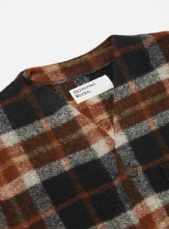 Online Cardigan In Brown British Check Fleece Men Fleece.