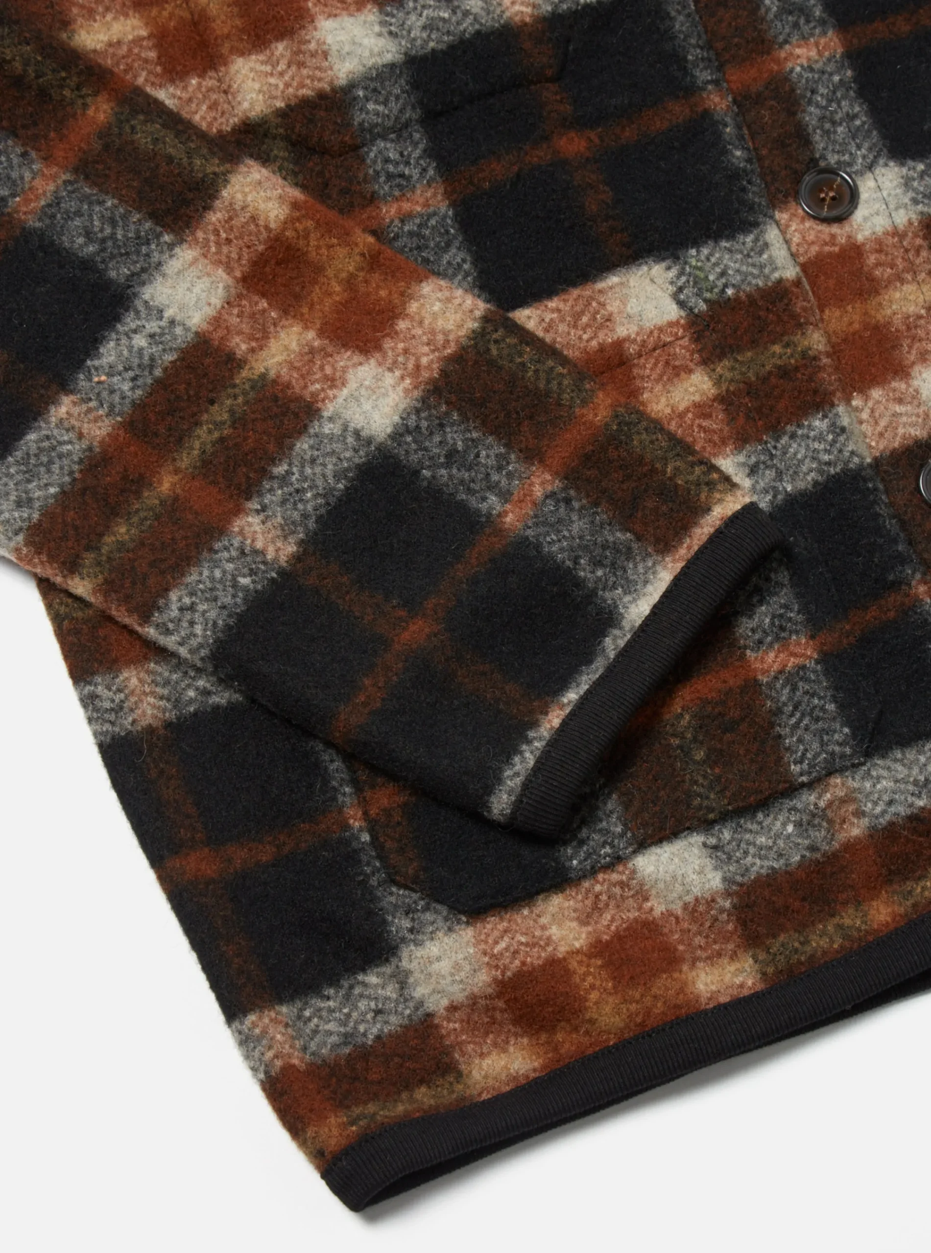 Online Cardigan In Brown British Check Fleece Men Fleece.