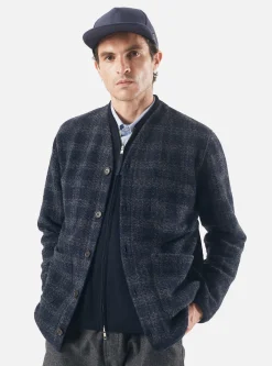 Cheap Cardigan In Navy Swarm Fleece Men Fleece.