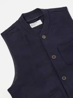 Sale Chore Waistcoat In Navy Mowbray Men Waistcoats & Gilets.