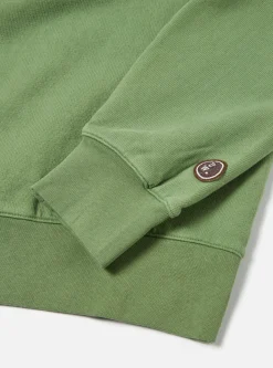Clearance Classic Crew Sweatshirt In Green Dry Handle Brushback Men Tees & Sweats.