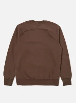 Outlet Classic Crew Sweatshirt In Brown Dry Handle Brushback Men Tees & Sweats.