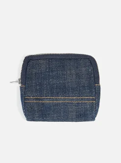 New Coin Pouch In Indigo Denim Men Accessories.