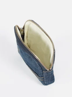 New Coin Pouch In Indigo Denim Men Accessories.