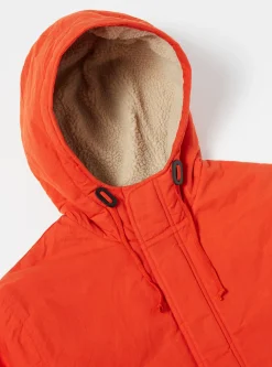 New Cold Weather Parka In Orange Scottish Wax Cotton Men Coats & Outerwear.